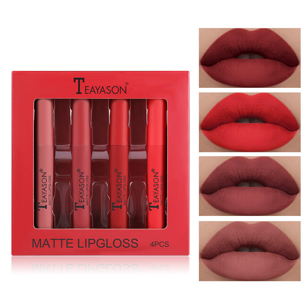 Velvet Matte Lipstick Lip-gloss Set