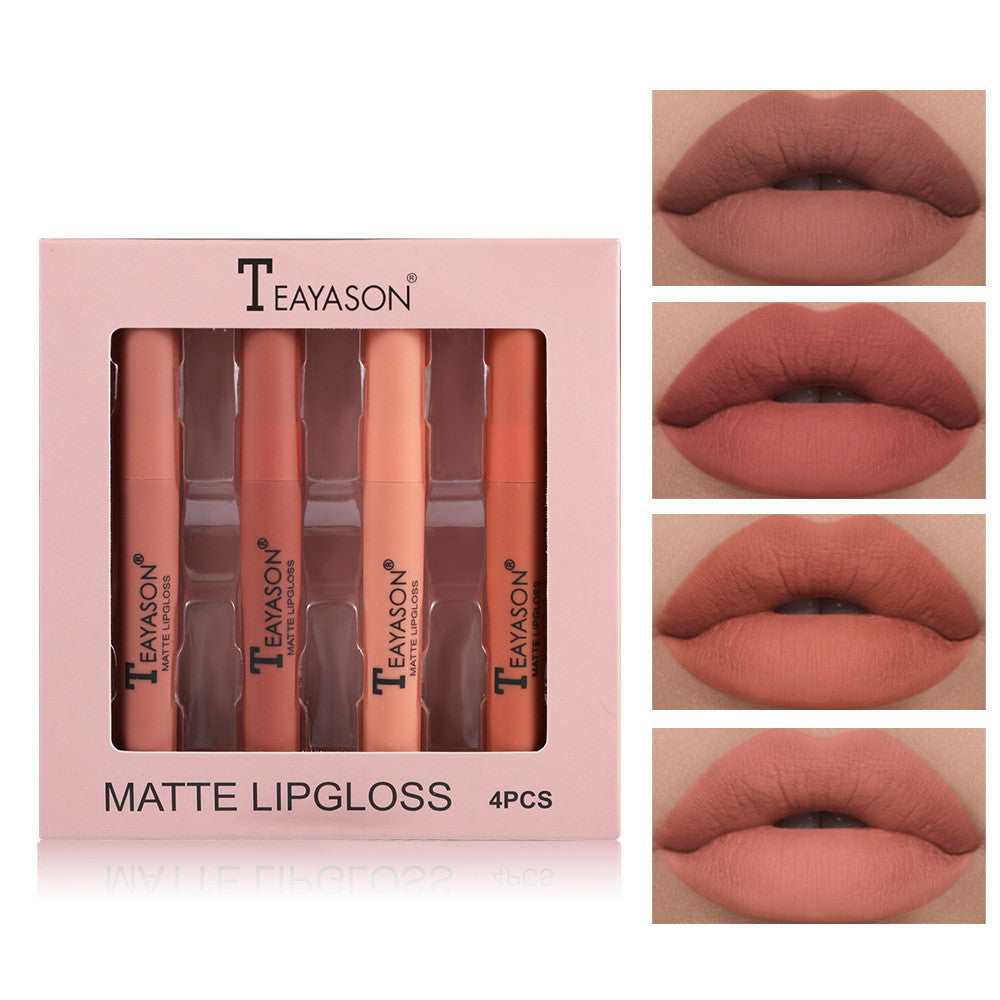 Velvet Matte Lipstick Lip-gloss Set